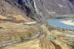 Trať v okolí Kanpchjŏngu