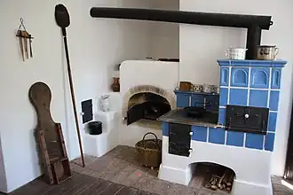 Hanácká kuchyně s pecí na chléb
