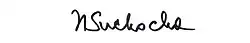 Hanna Suchocká, podpis