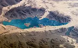 foto z ISS, jih nahoře, 7.9.2006