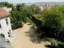 Hartigovská zahrada shora