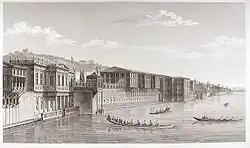 Palác Hatice Sultan kolem roku 1800