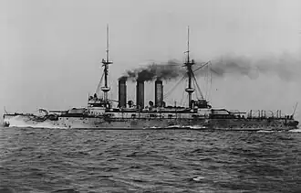 Japonská bitevní loď Hacuse okolo roku 1899