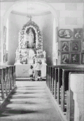 Interier kaple s oltářem Panny Marie Lurdské (1930)