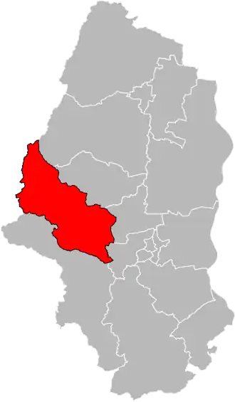 Kanton na mapě departementu Haut-Rhin