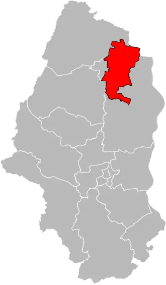 Kanton na mapě departementu Haut-Rhin