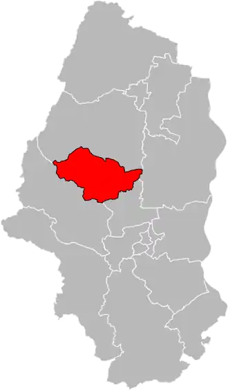 Kanton na mapě departementu Haut-Rhin