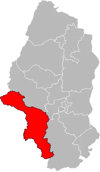 Kanton na mapě departementu Haut-Rhin