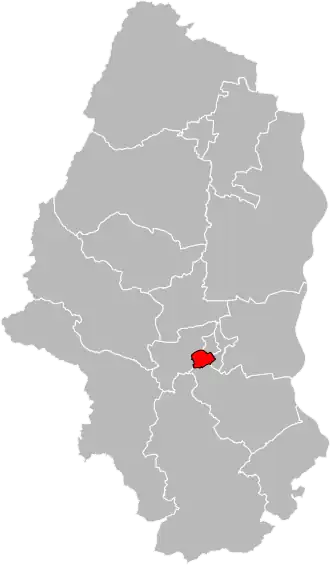 Kanton na mapě departementu Haut-Rhin