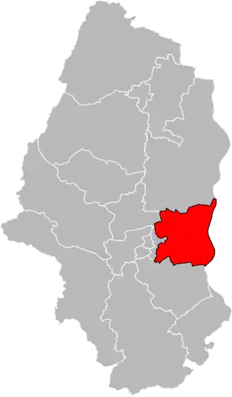 Kanton na mapě departementu Haut-Rhin