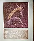 Jiří Havlíček, "Extaze", s textem Stanislava Malého, kolorovaný lept, 1981