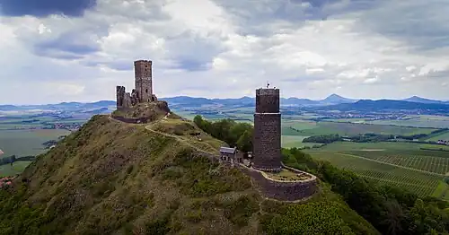 Pohled na obě věže