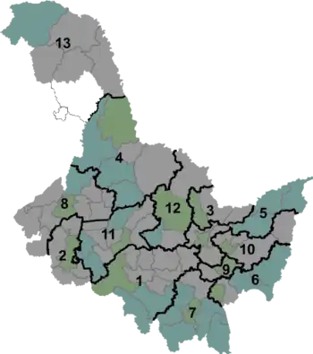 Mapa provincie