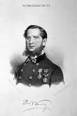 Heinrich Wawra Ritter von Fernsee, Litografie Eduard Kaiser, 1867