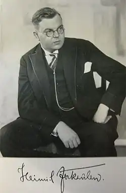 Německý spisovatel Heinrich Zerkaulen