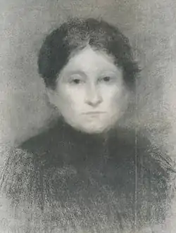 Vlastní podobizna, nedatováno, kresba, pastel, papír