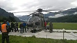 Švýcarský střední transportní vrtulník Eurocopter Cougar