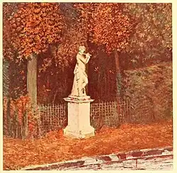 Hra na flétnu barevný tisk, 1895