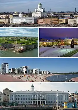 Helsinská katedrála, pevnost Suomenlinna, Senátní náměstí, pláž Aurinkolahti, radnice