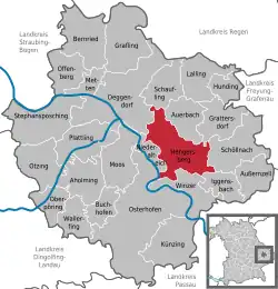 Hengersberg na mapě