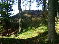 Celkový pohled na pahorek