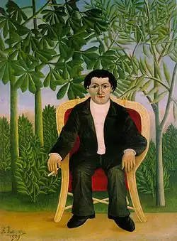 Henri Rousseau: Portrét Josepha Brummera, 1909, olej na plátně, 116 x 88,5 cm, soukr. sbírka