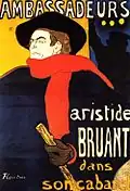 Plakát Ambassadeurs: Aristide Bruant
