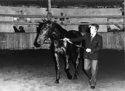 Jappeloup s chovatelem Henrim Delagem v roce 1985