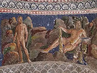 Herkules a Iolaus, mozaika z Antia