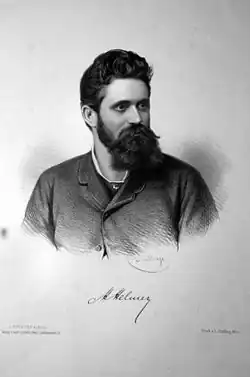 Hermann Helmer – litografie Adolfa Dauthagea, okolo r. 1880