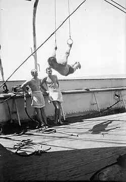 Herzogin Cecilie – gymnasta na palubě