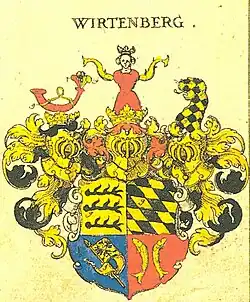 Znak vévodství Württemberského