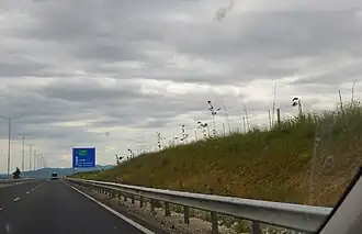 Dálnice poblíž dědiny Kapitan Andreevo