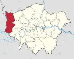 Hillingdon na mapě