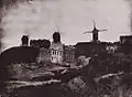 Větrné mlýny na Montmartre, asi 1842