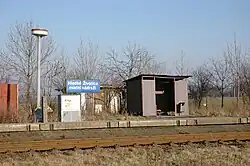 Hladké Životice místní nádraží