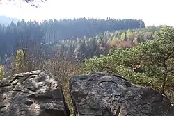 Hlavní vyhlídka, otisk koňské podkovy