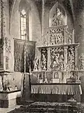 Hlavní oltář sv. Juraja, fotka z roku 1896