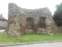 Hlučín, bašta městského opevnění v parčíku