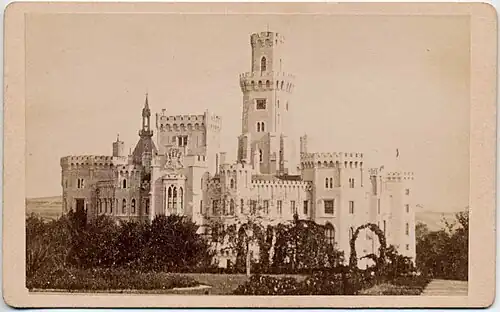 Zámek Hluboká, kolem roku 1870