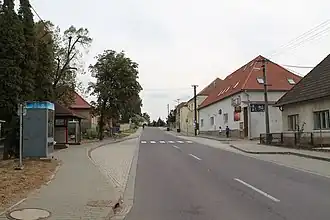 Silnice II/361 v Hlubokých Mašůvkách