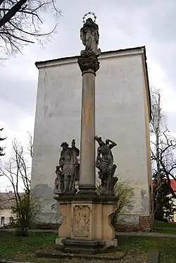 Loretánská kaple v Hořovicích (za mariánským sloupem)