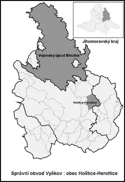 Hoštice-Heroltice na mapě
