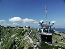 Vrchol Hochkar s vysílačem