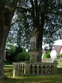 Socha sv. Jana Nepomuckého v Hojné Vodě (2016)