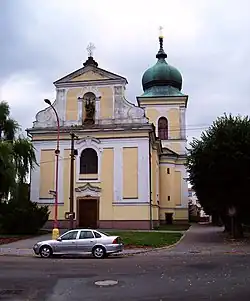 Pohled na kostel od západu