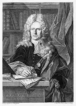 Homannův portrét na rytině Johanna Wilhelma Windtera