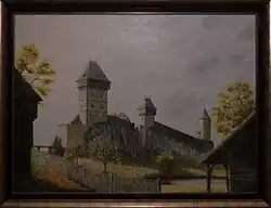 Hypotetická rekonstrukce hradu od Lubomíra Herce