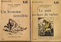 Un homme sensible (vydání z roku 1919) a Le petit gardeur de vaches (vydání z roku 1922)