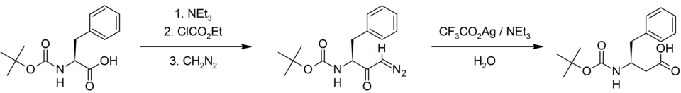 Homologace N-boc-fenylalaninu